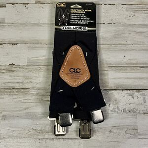 Tool Works CLC Custom Leather Craft Blue 2" Webbing Front & Rear Clip Suspenders